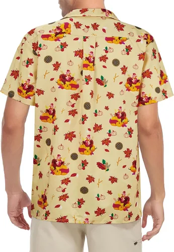 Vista 7 de Durio Camisa de Halloween para hombre, diseño de esqueleto de calabaza, manga corta, con botones, camisas casuales para hombre, regalos
