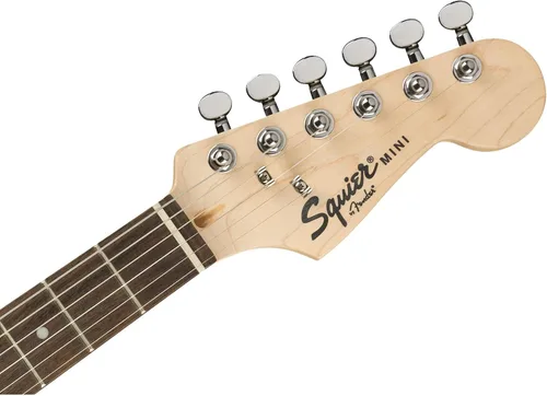 Vista 6 de Fender Squier Guitarra Eléctrica Mini Strat de Tamaño 3/4 para Niños Paquete de Aprender-a-Tocar con Correa, Púas, Lecciones en Línea de Fender Play