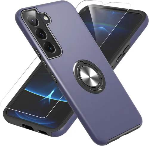 Vista 39 de Gritup Funda para Pixel 6A con protector de pantalla HD, soporte de anillo magnético 360 para Google Pixel 6A, color negro