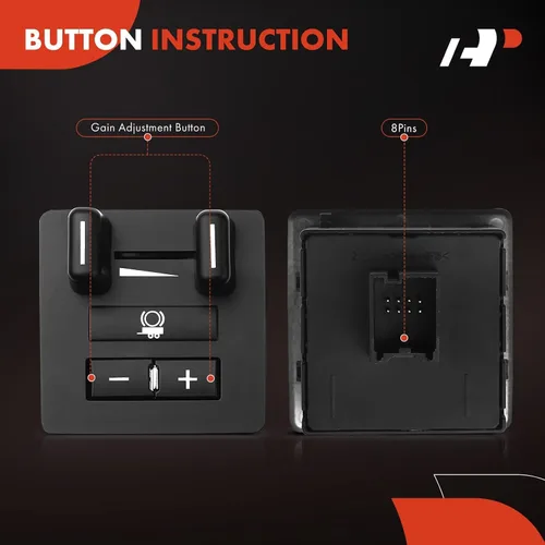 Vista 5 de Conjunto de interruptor de control de freno de remolque A-Premium Compatible con Chevrolet Silverado 1500 2500/3500 HD Suburban Tahoe Avalanche