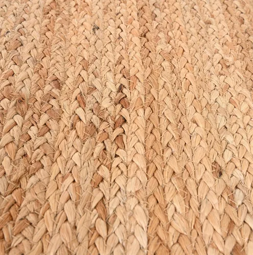 Vista 6 de Restoration and Renovation Alfombra de yute tejida a mano, alfombra de fibra natural para decoración del hogar, parte trasera antideslizante