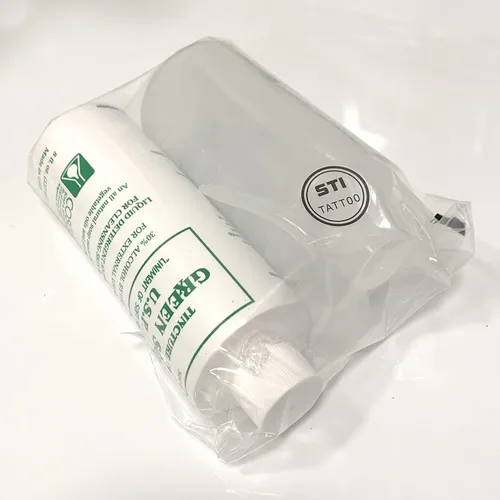 Vista 2 de 8oz Cosco Green Soap Tattoo Stencil Wash y 8oz difusor Squeeze Bottle