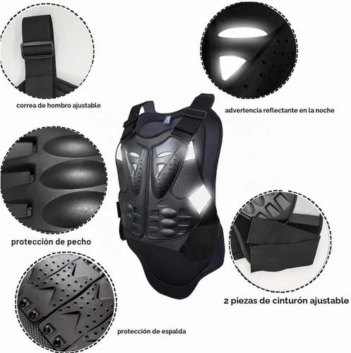 Vista 3 de Accesorios para motocicleta, coderas y rodilleras y protector de pecho, equipo de motocross para hombres y mujeres, equipo para bicicleta de tierra
