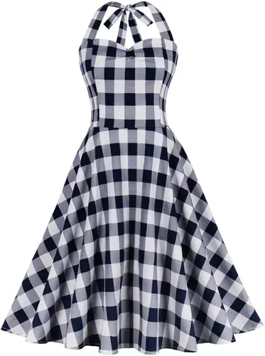 Vista 3 de IMEKIS Trajes familiares de Navidad a juego para mujeres, vestido a cuadros con capa, para Halloween, cosplay, Papá Noel