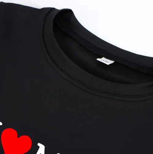 Vista 5 de Camisetas con texto en inglés "I Love My Sister Brother", camisetas para bebés, niños y niñas, ropa de verano, idea de regalo para hermanos