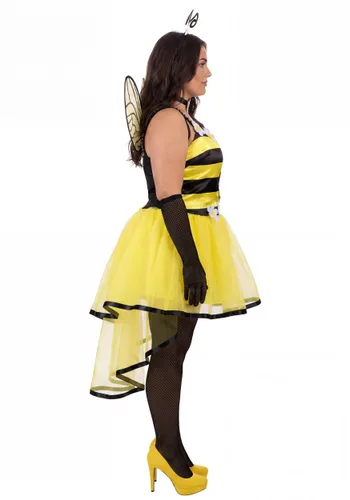 Vista 3 de Disfraz de Reina Abeja Talla Plus para Mujer Multicolor