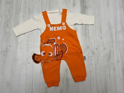 Vista 8 de Finding Nemo - Overol de algodón para bebé con camiseta de manga larga para recién nacidos y bebés, 2 piezas, unisex