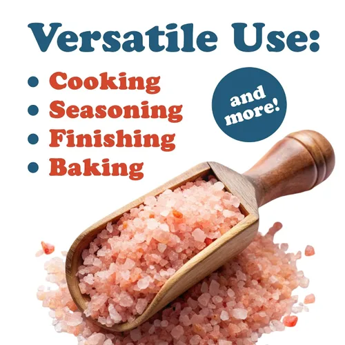 Vista 7 de Sal rosa del Himalaya, 8 onzas, grano grueso, sin aditivos, sin conservantes, vegano, kosher, a granel. Cristales gourmet puros. Embalado