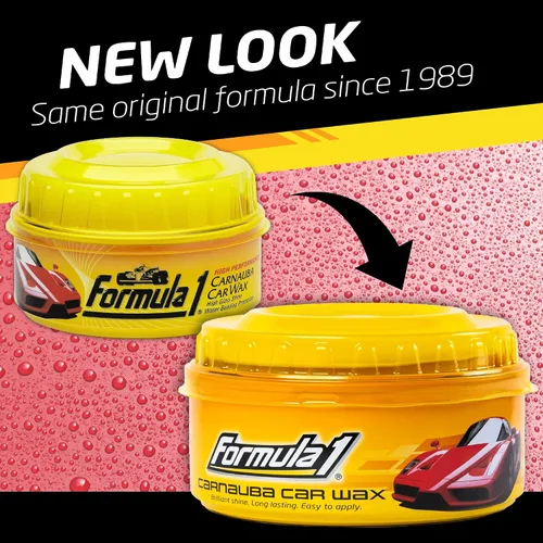 Vista 2 de Cera carnauba en pasta para automóviles – Formula 1, brillo superintenso, 12 onzas.