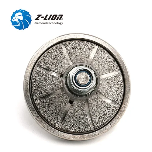 Vista 4 de Z-LION B20 3/4 "Diamond Hand Profile Wheel Router Bit Half Profiler Wheel para Granito Concrete Marble Edge con 5/8"-11 Rosca