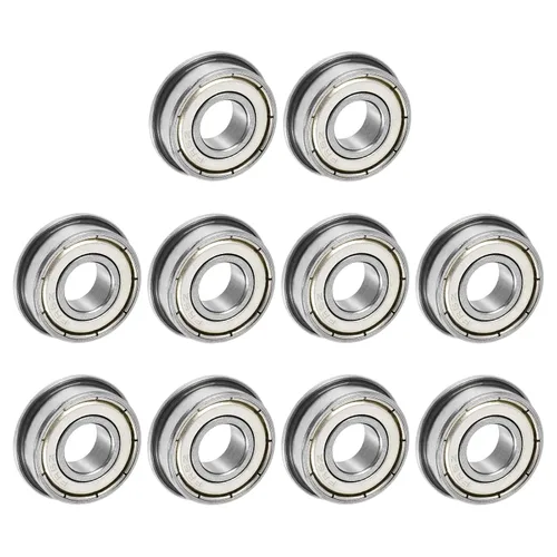 Vista 13 de uxcell Rodamiento de bolas con brida FR8ZZ, 4 rodamientos de brida ABEC1 de doble blindaje de acero cromado de 1/2 "x 1 1/8" x 5/16 pulgadas