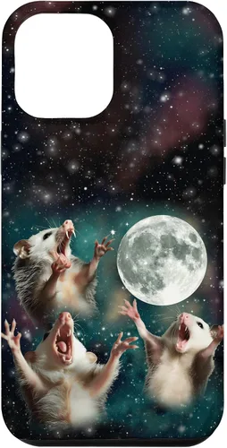 Vista 26 de Three Possum Moon 3 Opossum Funny Weird Cursed Meme Case para iPhone 17