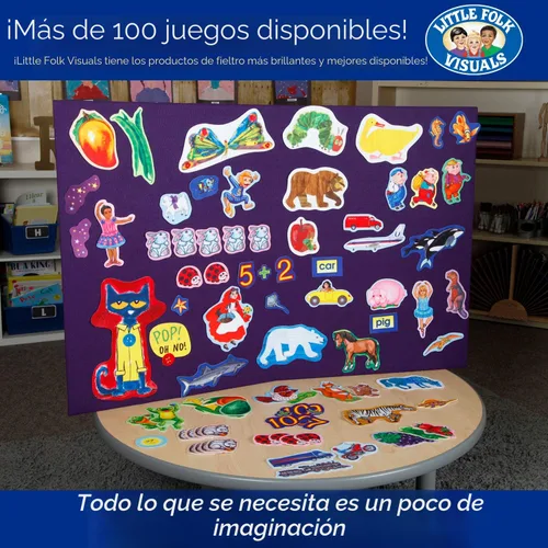 Vista 5 de Little Folk Visuals Oso pardo, oso pardo, ¿qué ves? Piezas de fieltro precortadas, juego de 11 piezas