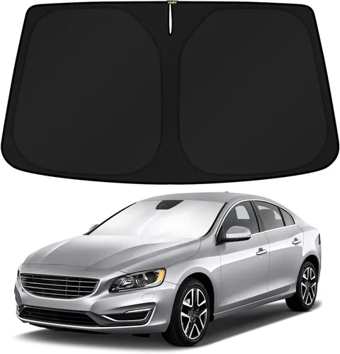 Vista 285 de KUST - Parasol plegable para parabrisas para BMW X1 E84, accesorios 2011 2012 2013 2014 2015, protector de visera de sol ajustable que bloquea