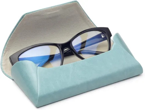 Vista 4 de Face Shadow Estuche para gafas de sol de cuero PU con cierre magnético para gafas de sol
