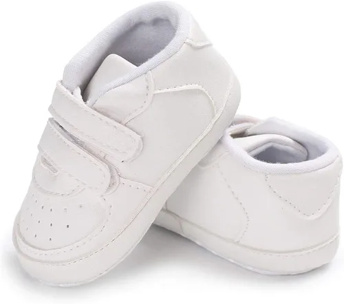 Vista 3 de Zapatos de bebé para niños Prewalker con cordones casuales