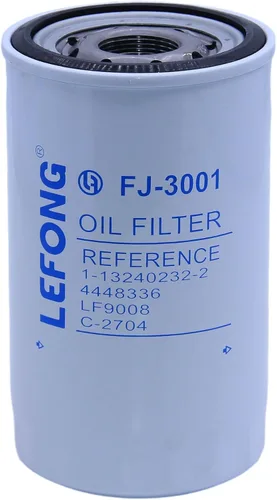 Vista 2 de Filtro de aceite FJ-3001 Reemplazar 4484495, P550596, B7217, B222100000494, AT308576 Compatible con John Deere 135C 135CRTS 180CW 210CW 225CLC
