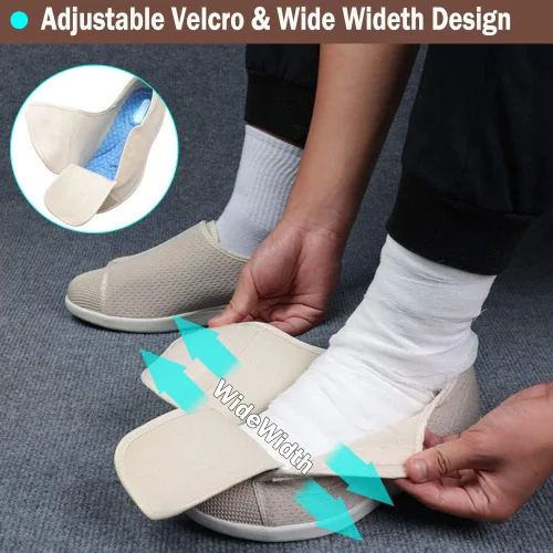 Vista 6 de Mei MACLEOD Zapatos de caminar para mujer con ancho ancho ancho ligero con amortiguación de aire, zapatos casuales para correr y correr para pies