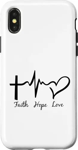 Vista 4 de Funda para iPhone 12/12 Pro Faith Hope & Love Christians