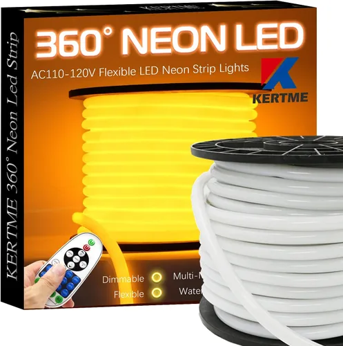 Vista 11 de luz LED de neón de 360 grados