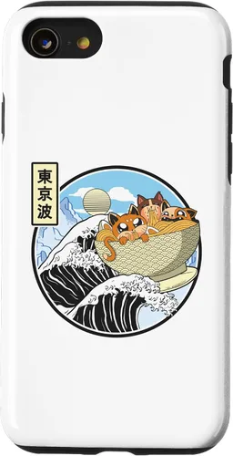 Vista 13 de Funda estética Kawaii Anime Anime Kawaii para iPhone 14 Fideos Ramen
