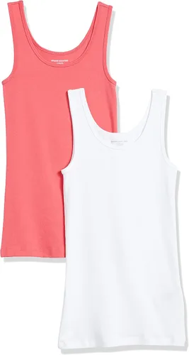 Vista 25 de Amazon Essentials - Camiseta sin mangas de corte entallado para mujer Aqua Blue/French Blue