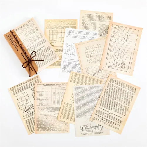 Vista 2 de Kit de papel para álbumes de recortes, collage de papel verde, diario, planificador, materiales para adultos, suministros de decoración de diario