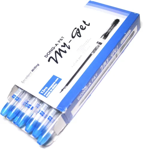 Vista 5 de Dong-A My Gel Ink - Bolígrafo de 0.020 in, color azul, 12 unidades (1 docena)