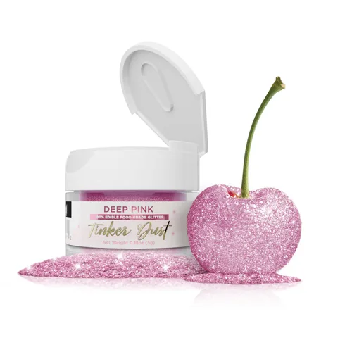 Vista 21 de Bakell - Brillantina 100% comestible, Tinker Dust®, 5 g, color negro, vegano, certificado Kosher, para pasteles, cupcakes, paletas, bebidas y postres