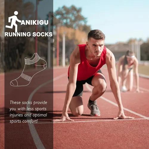 Vista 6 de Running Socks Breathable Athletic Socks,Cushion Ankle Socks For Men And Women 6pairs