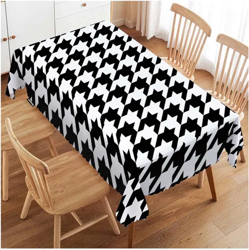 Vista 9 de Swono Mantel rectangular de Halloween de 52 x 70 pulgadas, diseño de araña negra de terror en telaraña, luna, resistente para mesas rectangulares