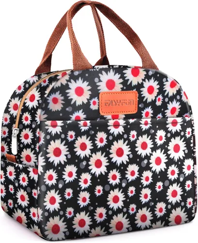 Vista 10 de Bolsa de almuerzo para mujeres y hombres, lonchera aislada para adultos, pequeña lonchera hermética enfriadora, contenedores de comida para almuerzo