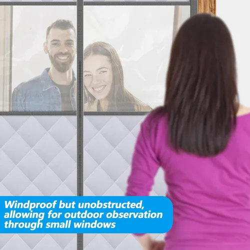 Vista 5 de Cortina de puerta con aislamiento térmico magnético visible para 36 x 80 pulgadas Door Soundproof Windproof Insulation Doorway Curtain with