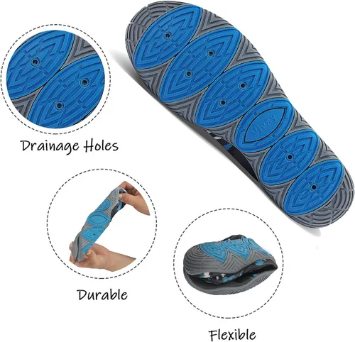 Vista 6 de JointlyCreating - Zapatos de agua para hombres y mujeres atléticos para el aire libre de secado rápido zapatos para playa piscina yoga acuático surf