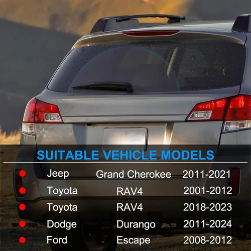 Vista 2 de Juego de 1 limpiaparabrisas de repuesto de 12 pulgadas para Jeep Grand Cherokee 2011, 2012, 2013