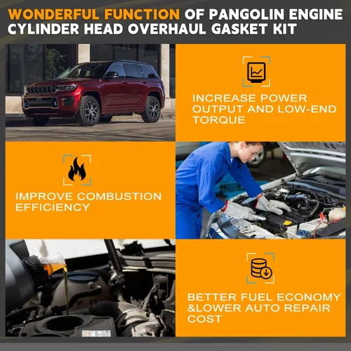 Vista 6 de PANGOLIN Kit de junta de revisión del motor 4G64 8V para Mitsubishi 4G64 Engnie Carretilla elevadora Clark LPG Piezas del mercado de accesorios