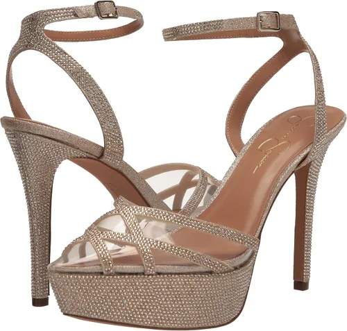 Vista 7 de Jessica Simpson Oluina - Zapatos de tacón de plataforma adornados para mujer