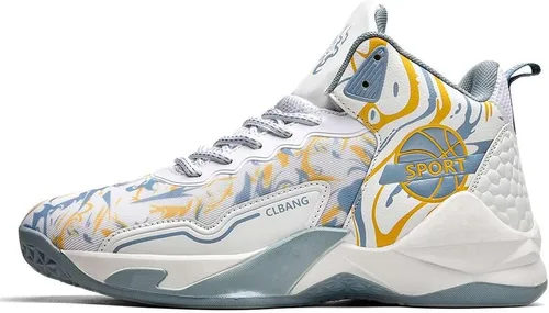 Vista 2 de NCNDB Zapatos de baloncesto unisex antideslizantes para correr, zapatos deportivos de baloncesto profesionales, zapatos de moda para hombres