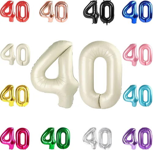 Vista 220 de Globo negro del número 0 de 40 pulgadas – globo número 0, decoraciones