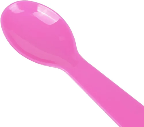Vista 2 de Karat U2450 - Cuchara de degustación desechable, 2.9 pulgadas, color rosa (paquete de 4000)