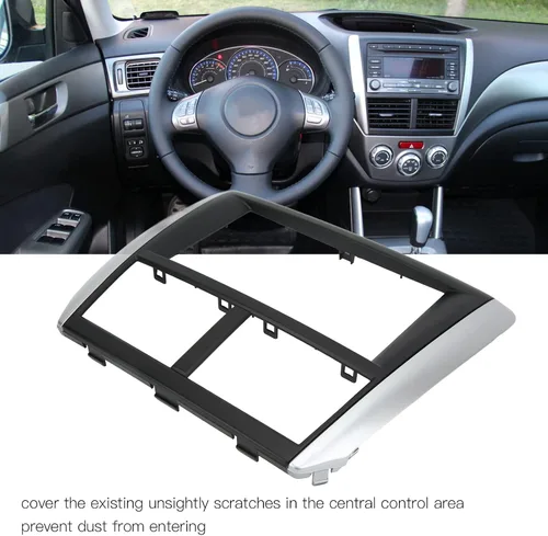 Vista 2 de Fydun Auto Dash Audio Fascia, 2DIN DVD Panel Marco Navegación Trim Tablero de Audio Marco de Reemplazo para Forester Impreza