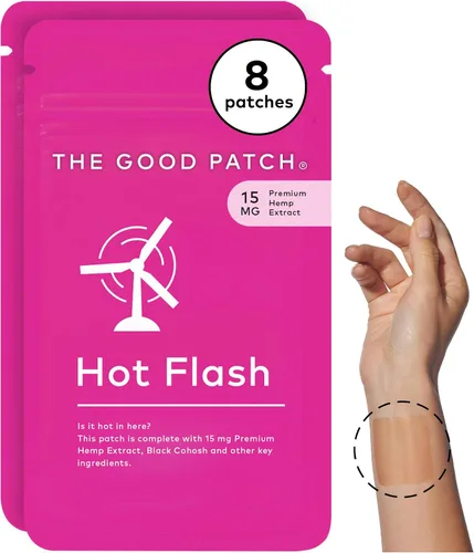 Vista 6 de The Good Patch Parche para el dolor de período de ciclo para calambres, parche natural con mentol, cohosh negro, bienestar portátil alimentado por