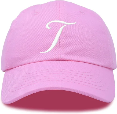 Vista 18 de DALIX Gorra de béisbol con letra T para mujer, con monograma y bordado cursivo Beige