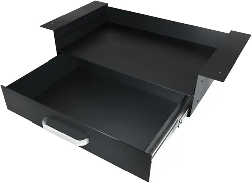 Vista 10 de Cajón de lápices deslizable de gran tamaño para debajo del escritorio, color blanco, con diseño de divisor de espacio ajustable para almacenar