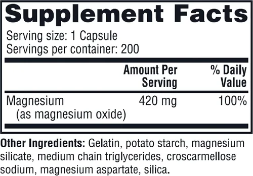 Vista 2 de Twinlab Cápsulas de magnesio - para aliviar el estrés, 420 mg, 200 unidades, 1 paquete y Reserveage Beauty, Resveratrol 250 mg, Paleo, Keto, 120