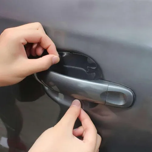 Vista 4 de EZAUTOWRAP - Película protectora 3M Scotchguard transparente para la manija de la puerta, protección contra rayones