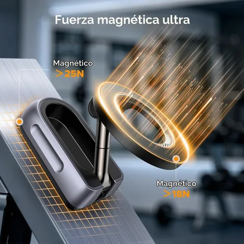 Vista 3 de UGREEN Magsafe Phone Mount for Gym, Dual-Sided Magnets, 360°Adjustable Portable Magnetic Phone Holder, Gym Essentials for Hands-Free Workouts