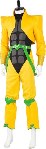 Vista 2 de CosplayCos Dio Brando - Disfraz de cosplay Dio, chaqueta y camisa, conjunto de traje