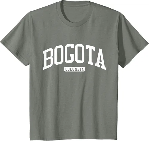 Vista 89 de Camiseta estilo universitario de Bogotá Colombia, Negro