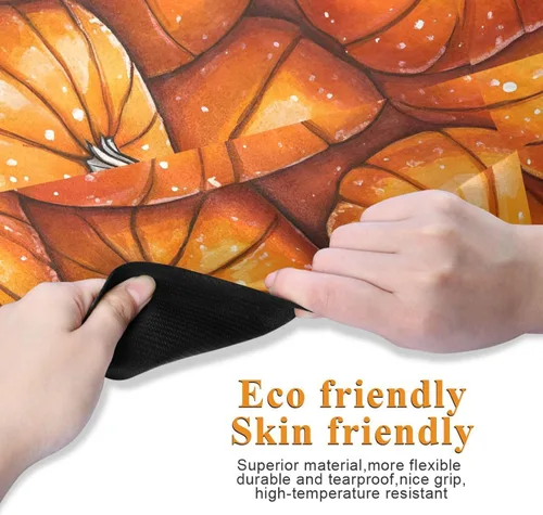 Vista 3 de Pumpkins Yoga Mat Non Slip Thick Kids Eco Friendly Rubber Workout Foldable Yoga Mat Women Exercise